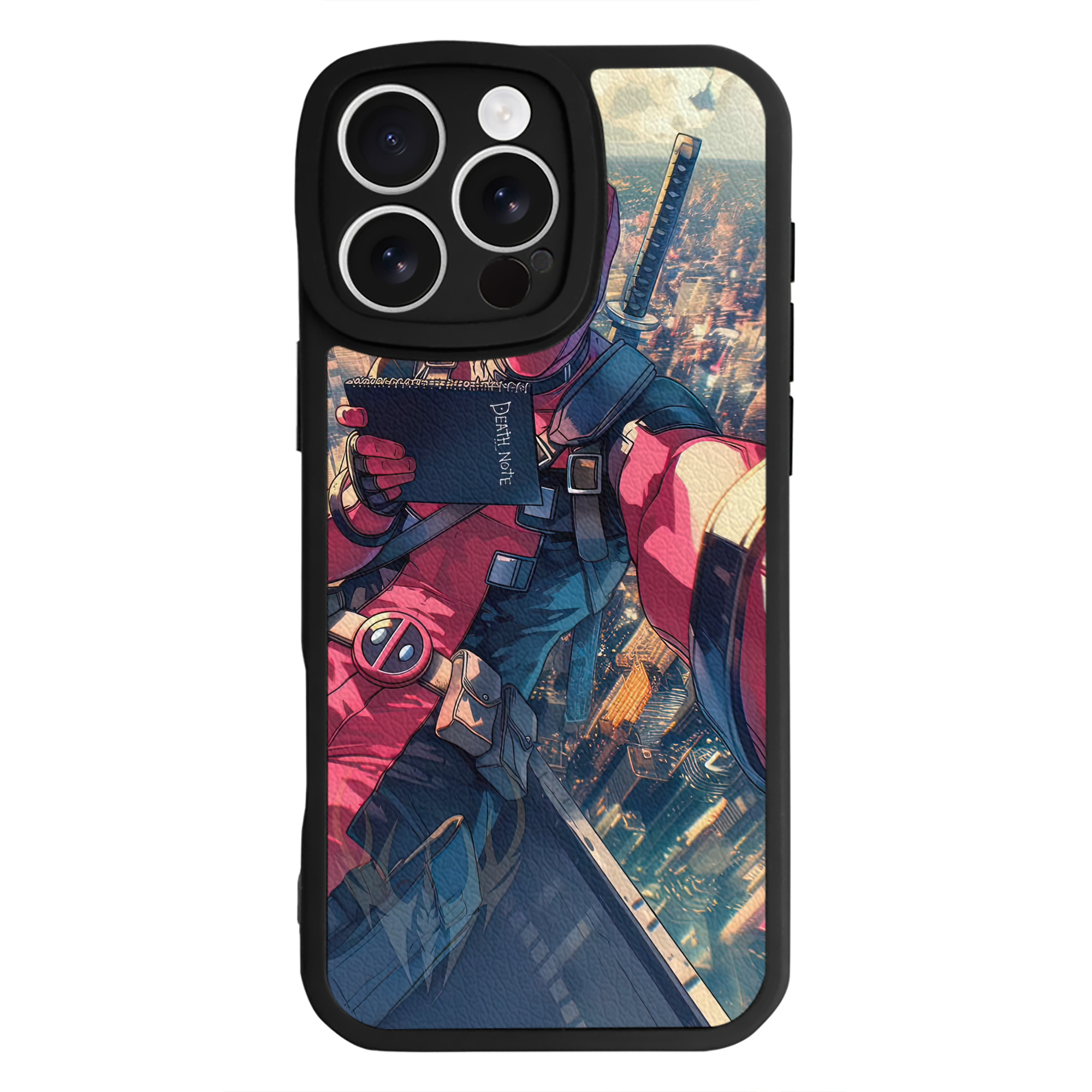 （画像用） Deadpool デッドプール 【iPhone 16シリーズ対応】シリコンスマホケース（レザー調） 材質：シリコン